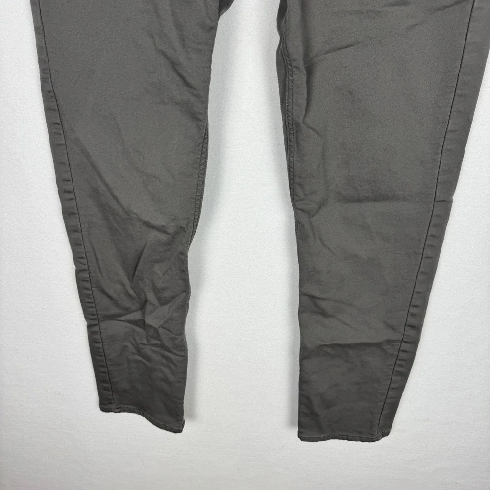 Banana Republic Mens 32x32 Charcoal Gray 5-Pocket Chino Pants Slim Fit 1620338